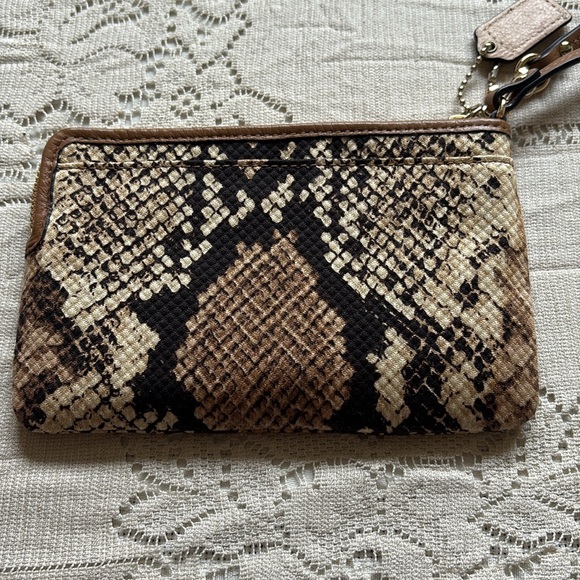 Coach Python Print Wristlet - Picture 4 of 8